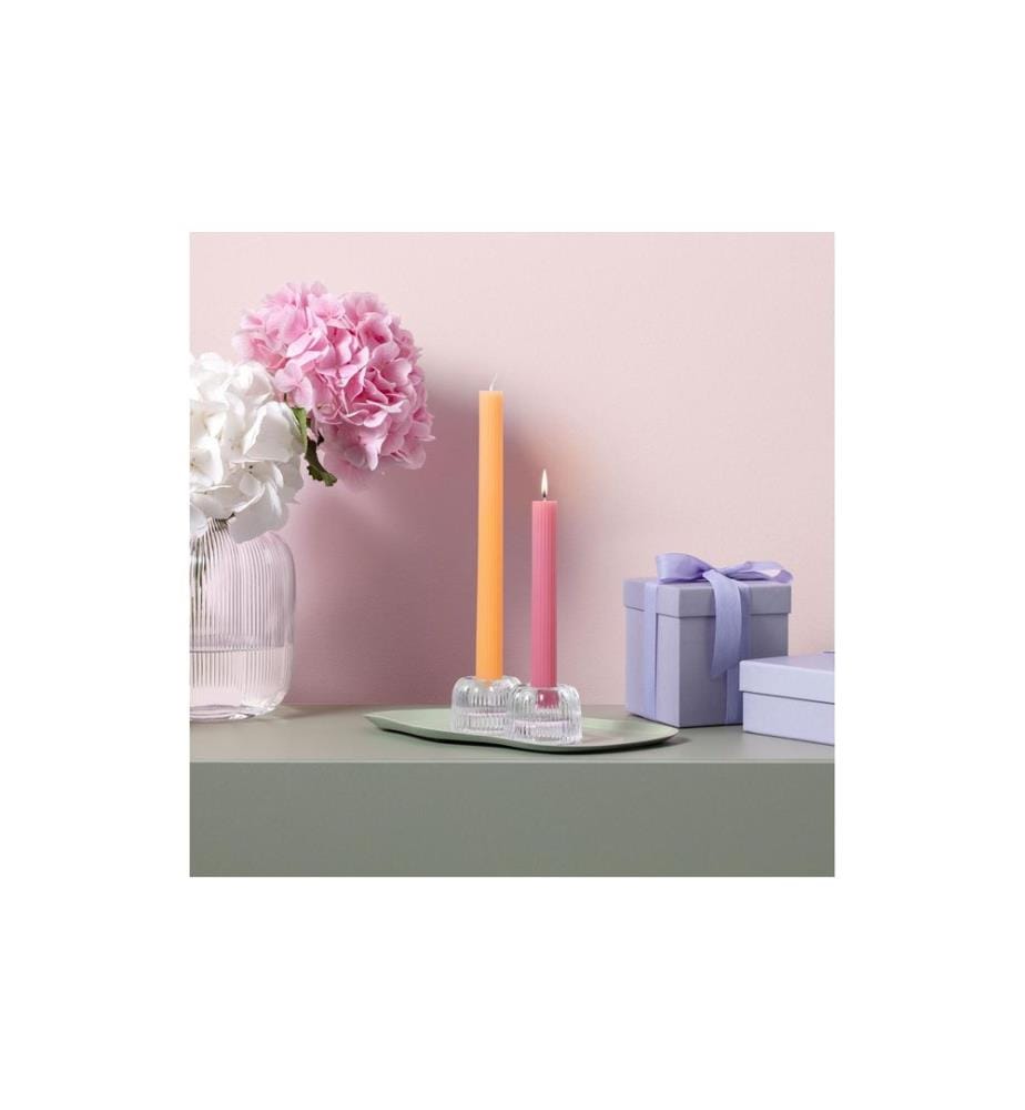 VILLEROY & BOCH - Fleur Stabkerzen 2 Stück, Rot/Gelb
