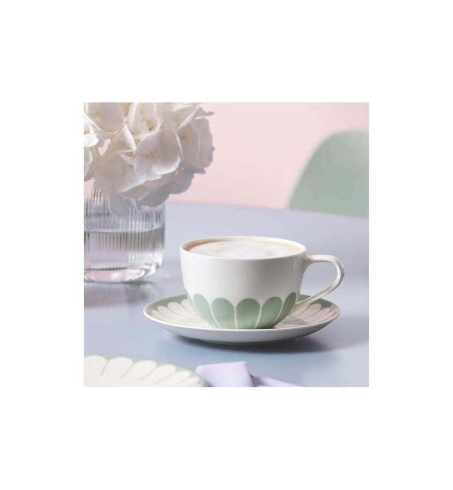 VILLEROY & BOCH - Fleur Vert Tasse à cappuccino, 6 pièces