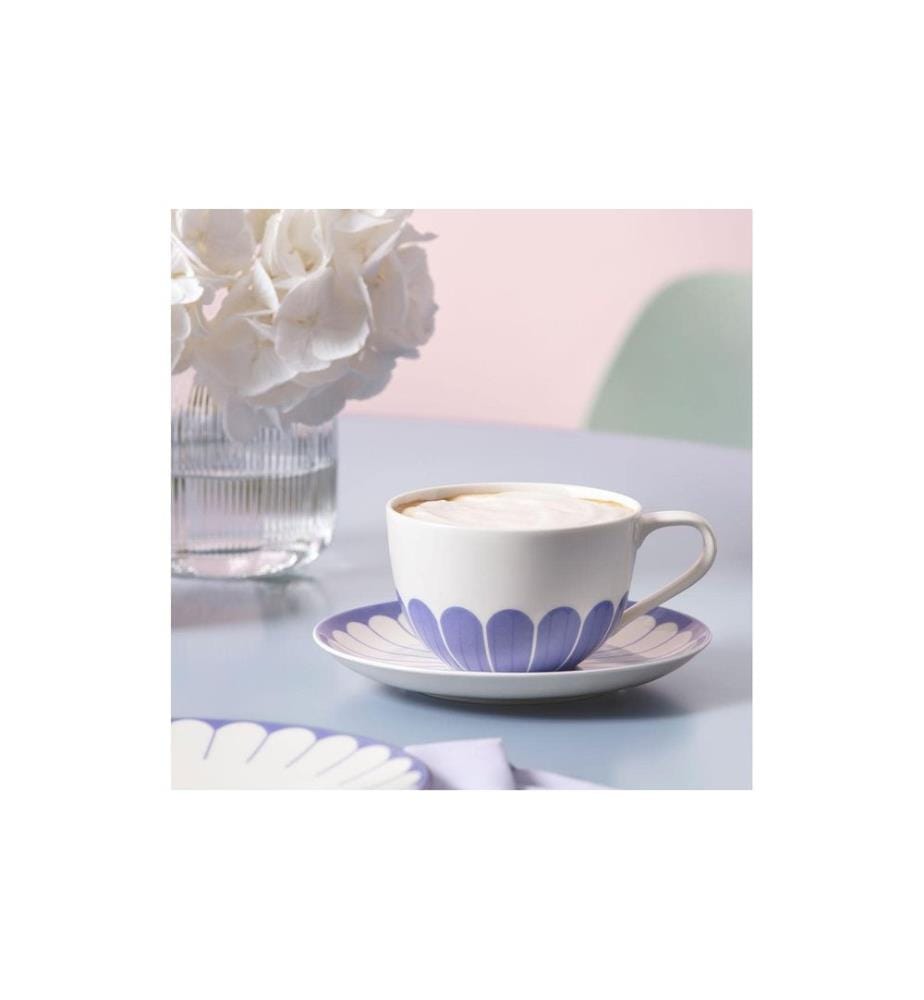 VILLEROY & BOCH - Fleur Bleu Tasse à cappuccino, 6 pièces