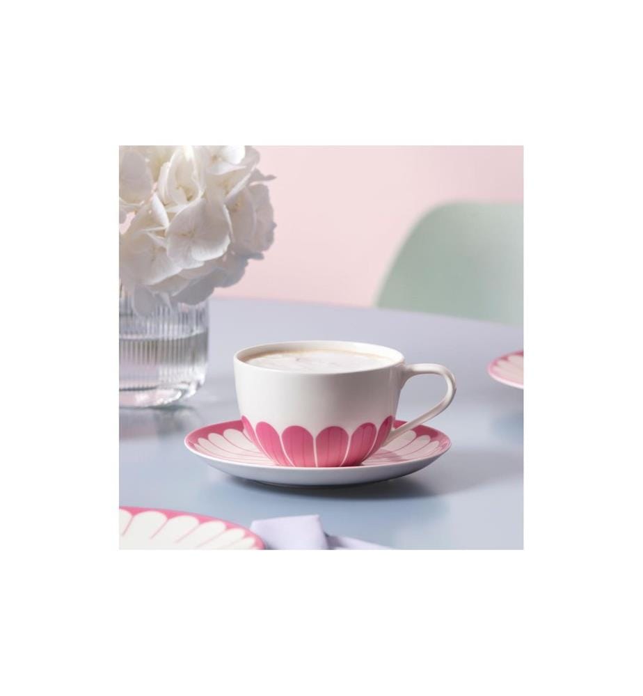 VILLEROY & BOCH - Fleur Cassis Capppuccino Untertasse, 6 Stück