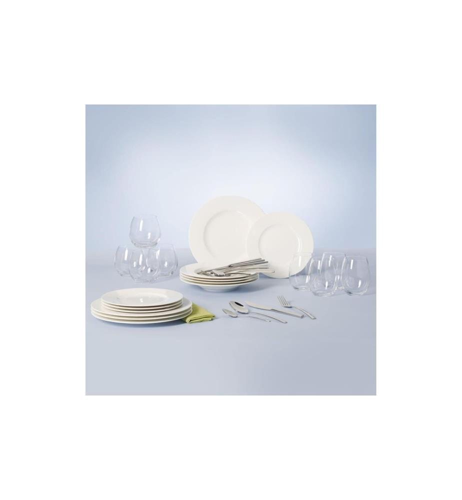 VILLEROY & BOCH - Service combiné World 4 Friends 36 pièces, Blanc