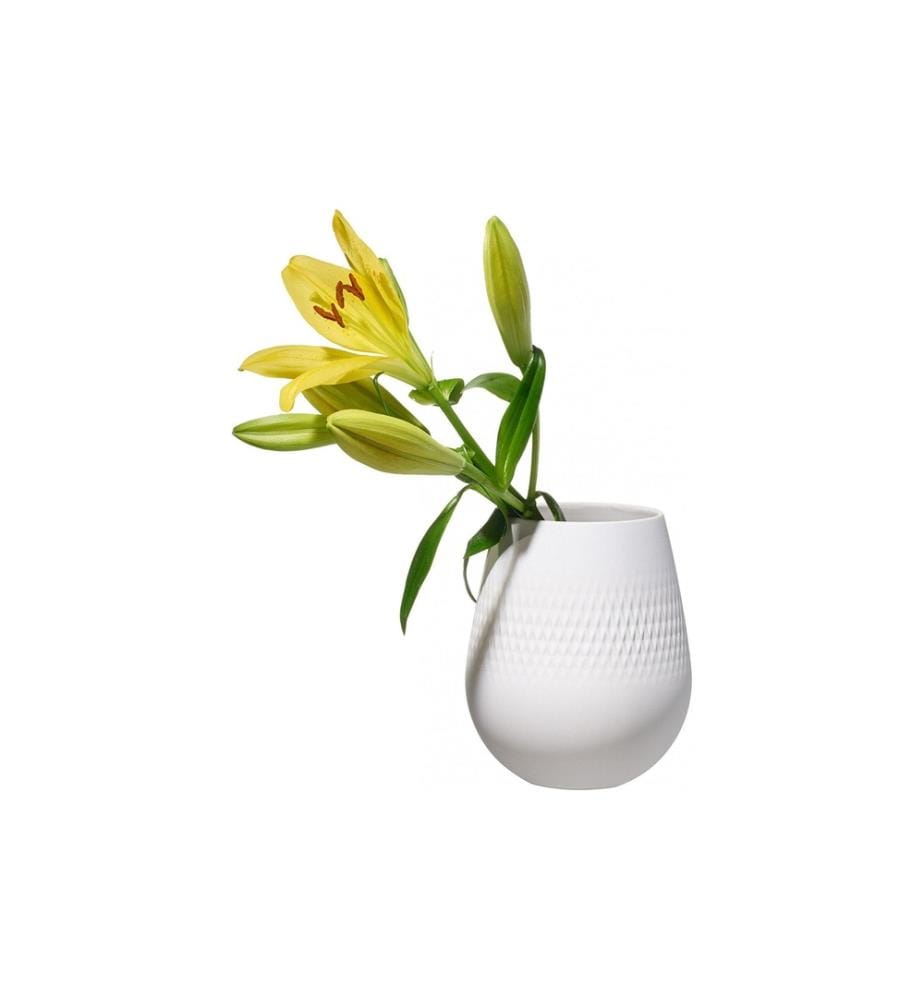 VILLEROY & BOCH - Vase Collier blanc Carré No.2 Weiss