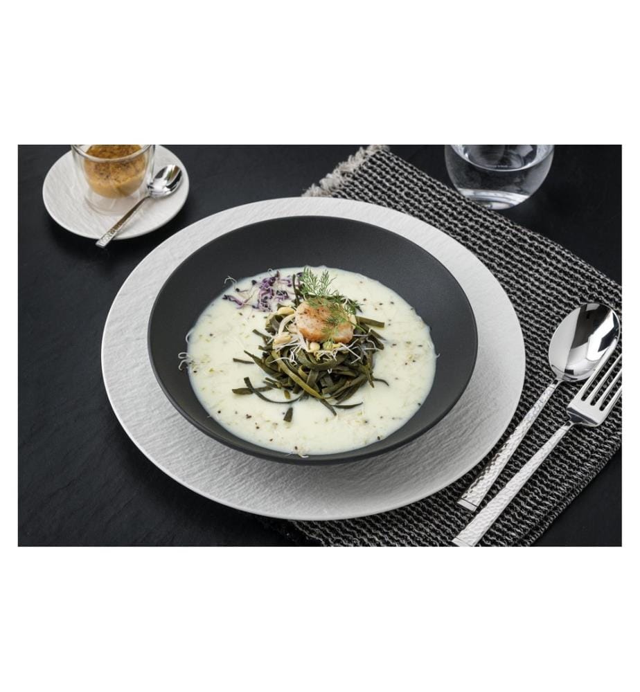 VILLEROY & BOCH - Suppen- & Pastateller Manufacture Rock 6 Stück, Schwarz