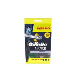 GILLETTE - Einwegrasierer Blue 3 Smooth 12 Stück
