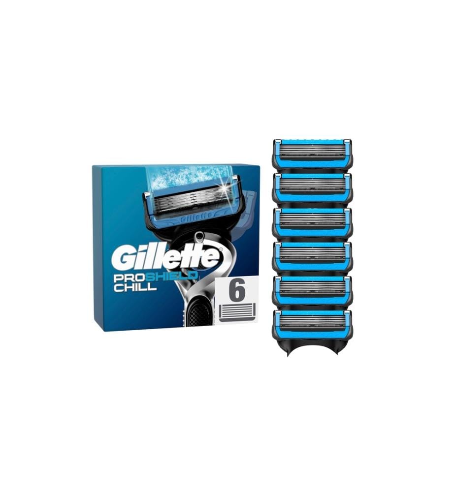 GILLETTE - Lames de rasoir ProShield Chill 6 pièces