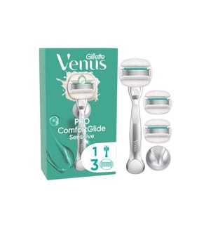 GILLETTE - Venus Damenrasierer Pro ComfortGlide Sensitive 3er + Handstück