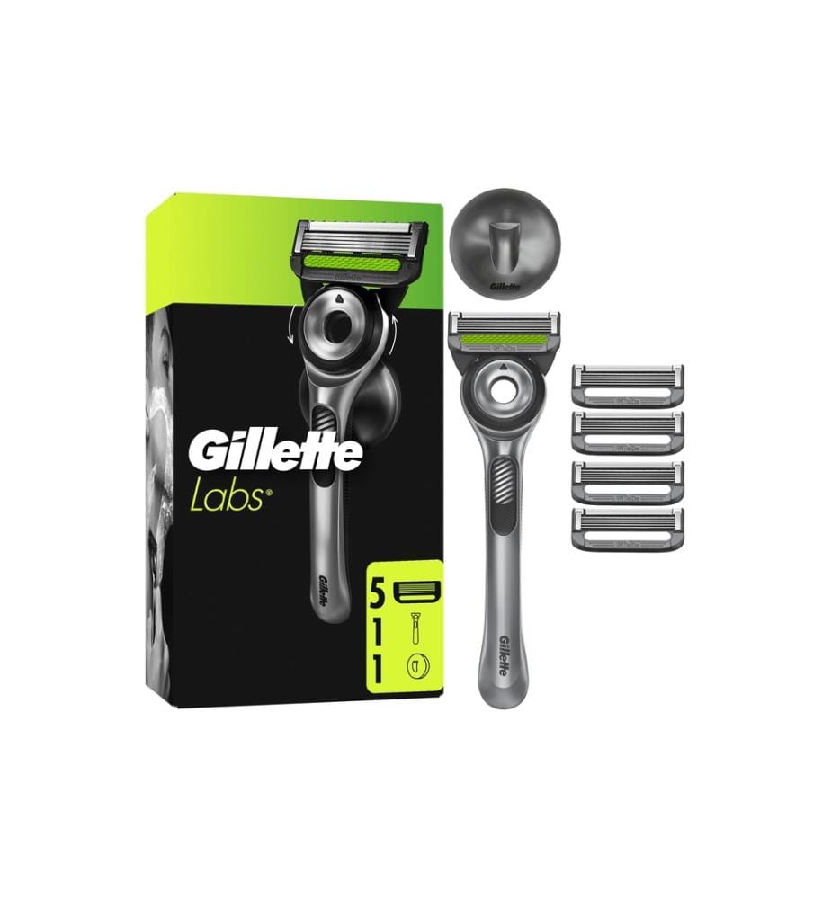 GILLETTE - Rasoir pour hommes GILLETTE -Labs 5 + pièce à main + support mural