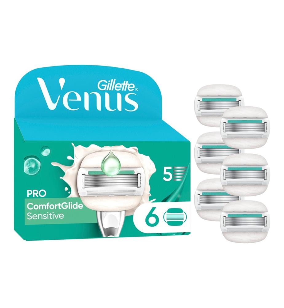 GILLETTE - Venus Rasierklingen Pro ComfortGlide Sensitive 6 Stück