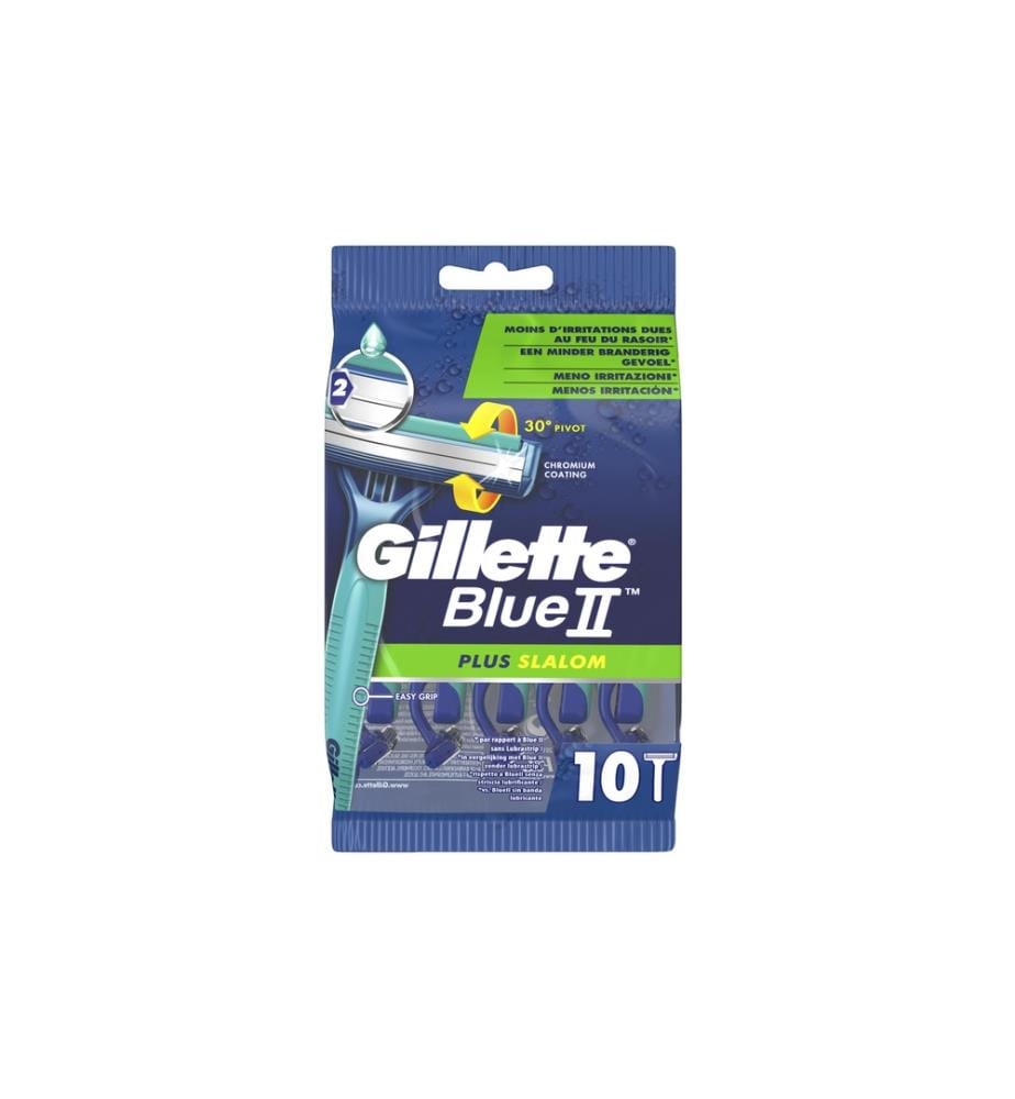 GILLETTE - Einwegrasierer Blue II Plus Slalom 10 Stück
