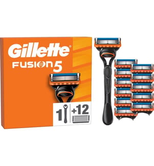 Gillette Herrenrasierer Fusion5 12er + Handstück