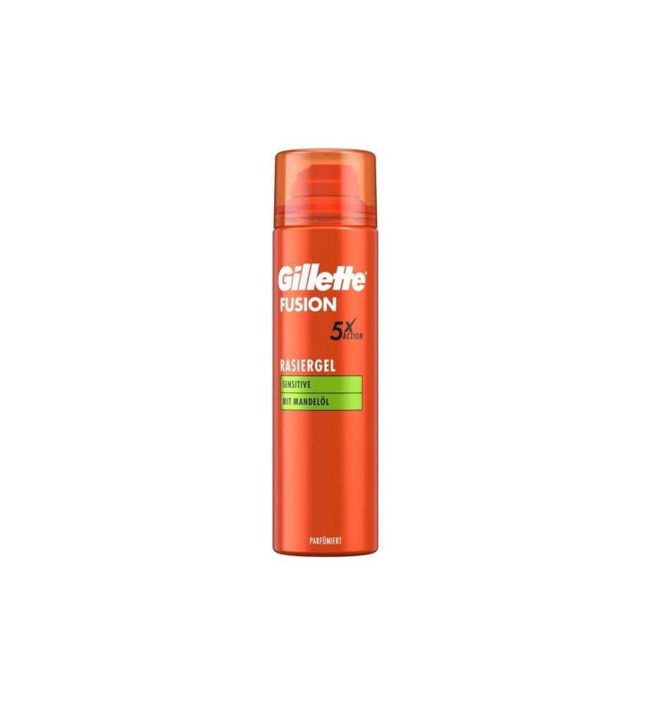 Gillette Gel de rasage Fusion5 Sensitive huile d'amande 200 ml 200 ml