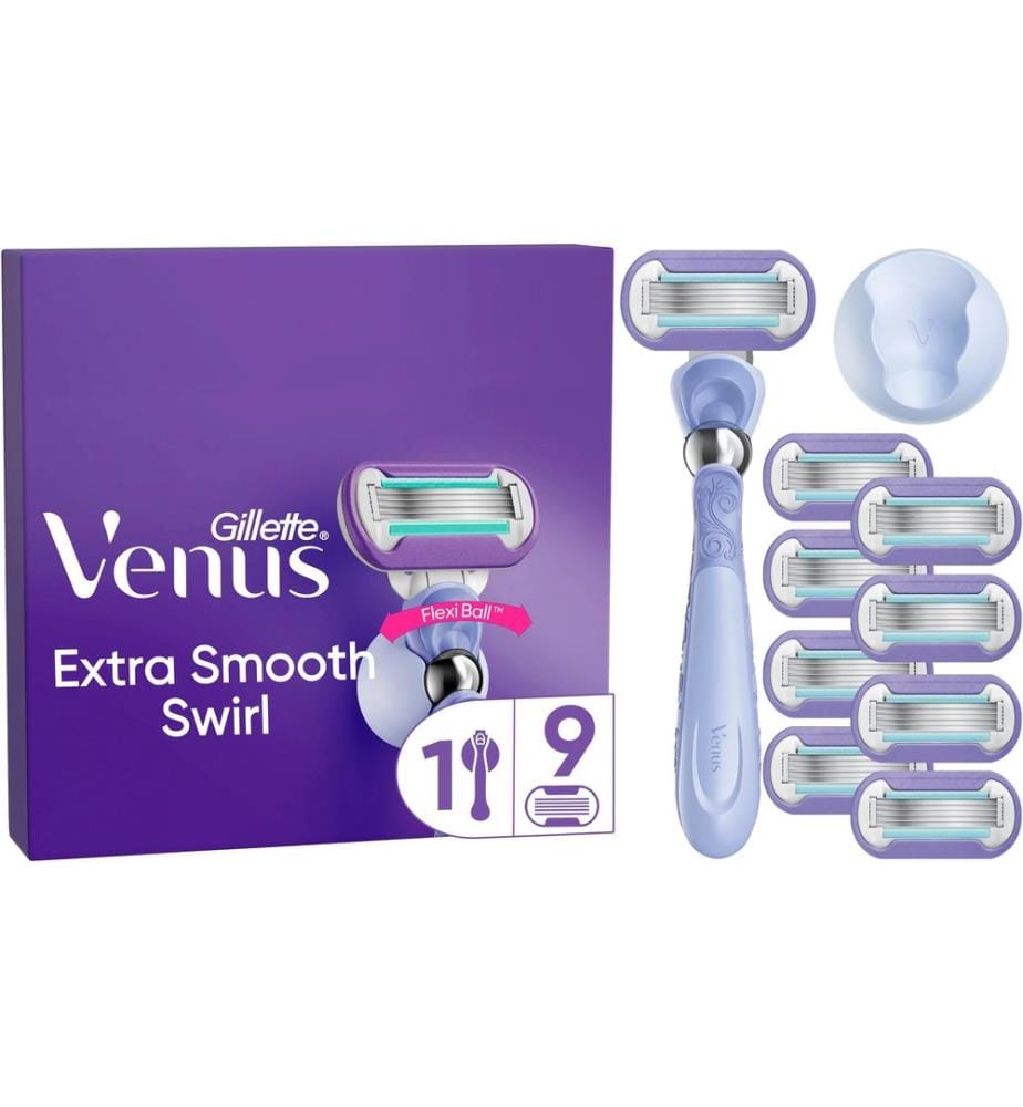 Gillette Venus Venus Swirl Rasierer Systemklingen 9er + Handstück