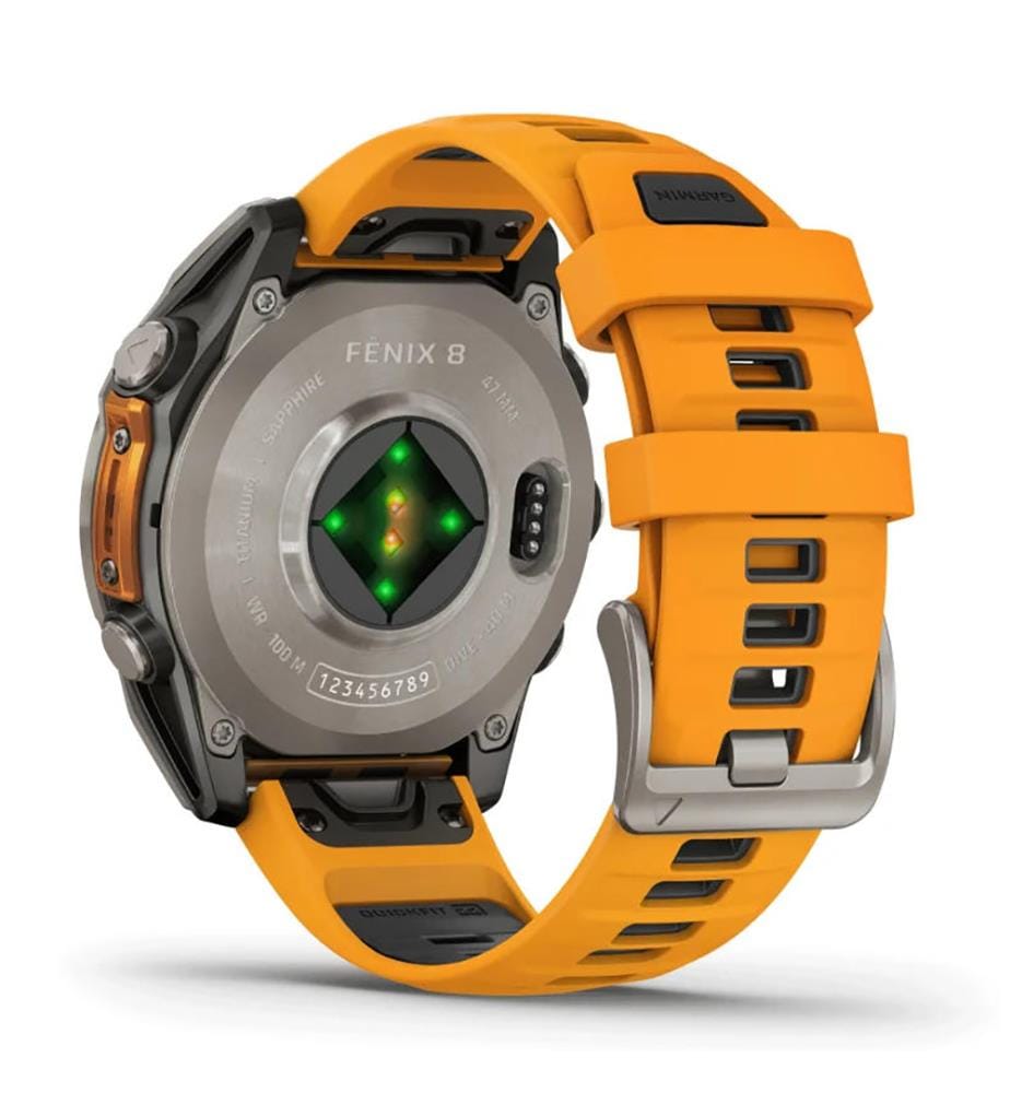 Montre Fenix 8 - Orange/Graphite Strap