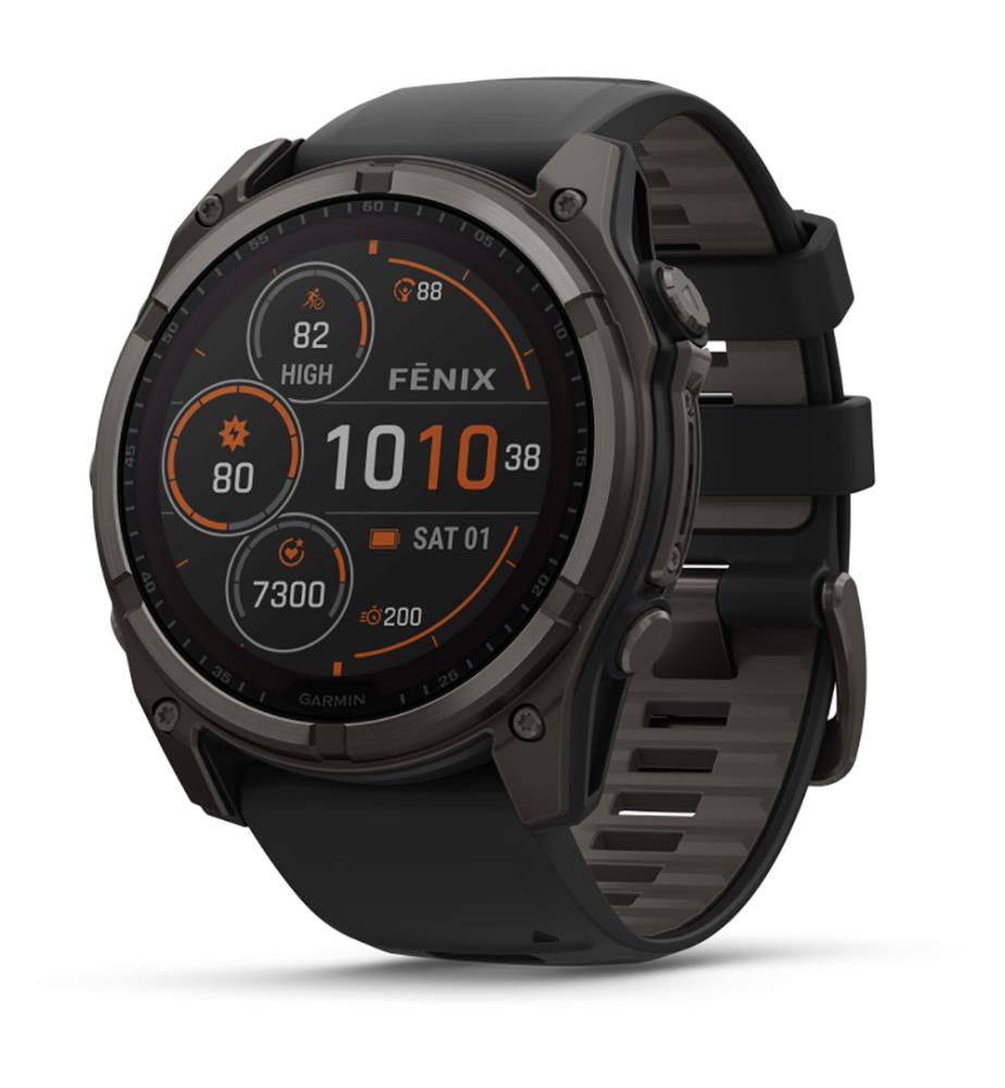 Montre Fenix 8 - Black/Pebble Gray Strap