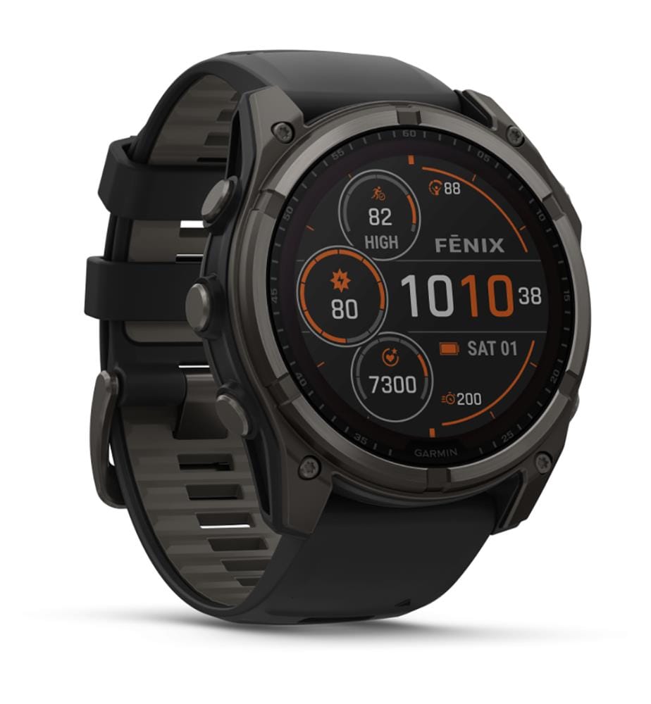 Montre Fenix 8 - Black/Pebble Gray Strap
