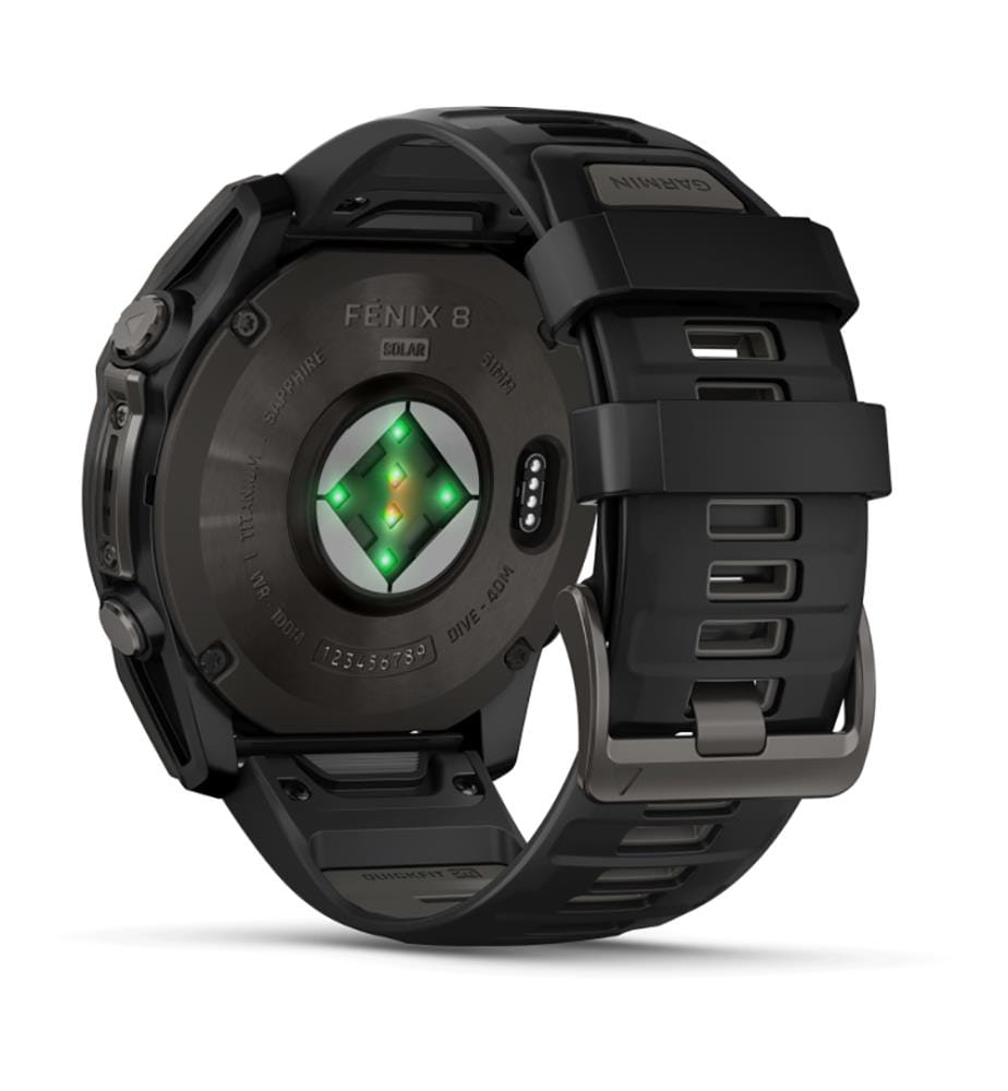 Montre Fenix 8 - Black/Pebble Gray Strap
