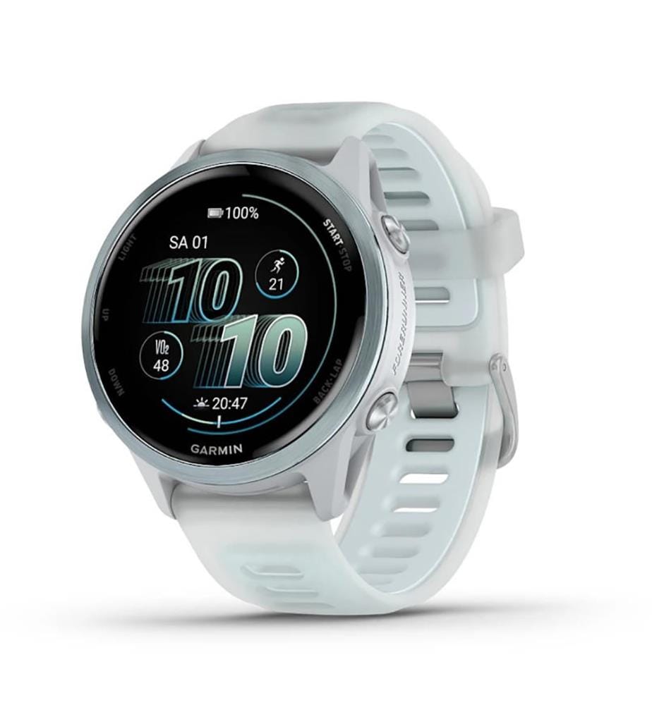 Montre GPS Forerunner 570 42 mm - Bleu Ciel avec Pierre Blanche