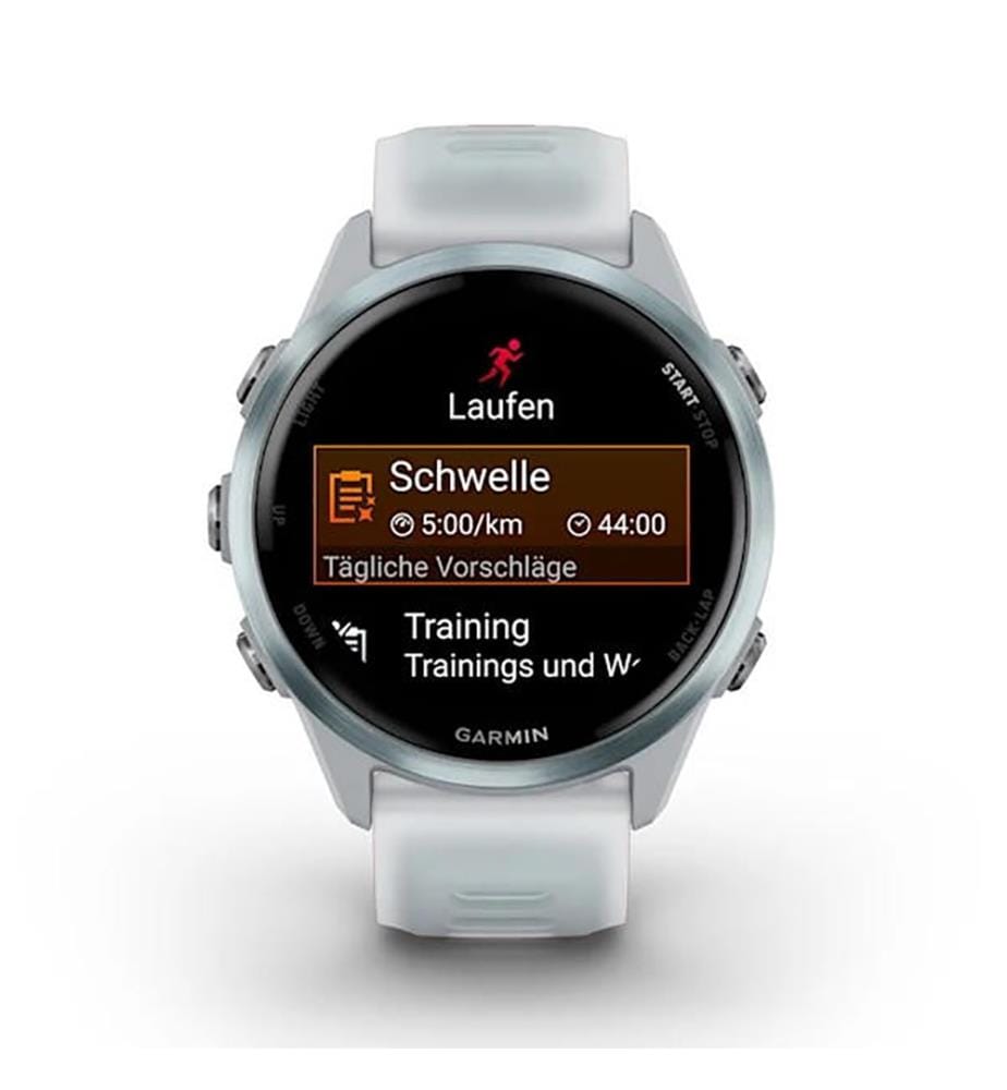 Montre GPS Forerunner 570 42 mm - Bleu Ciel avec Pierre Blanche