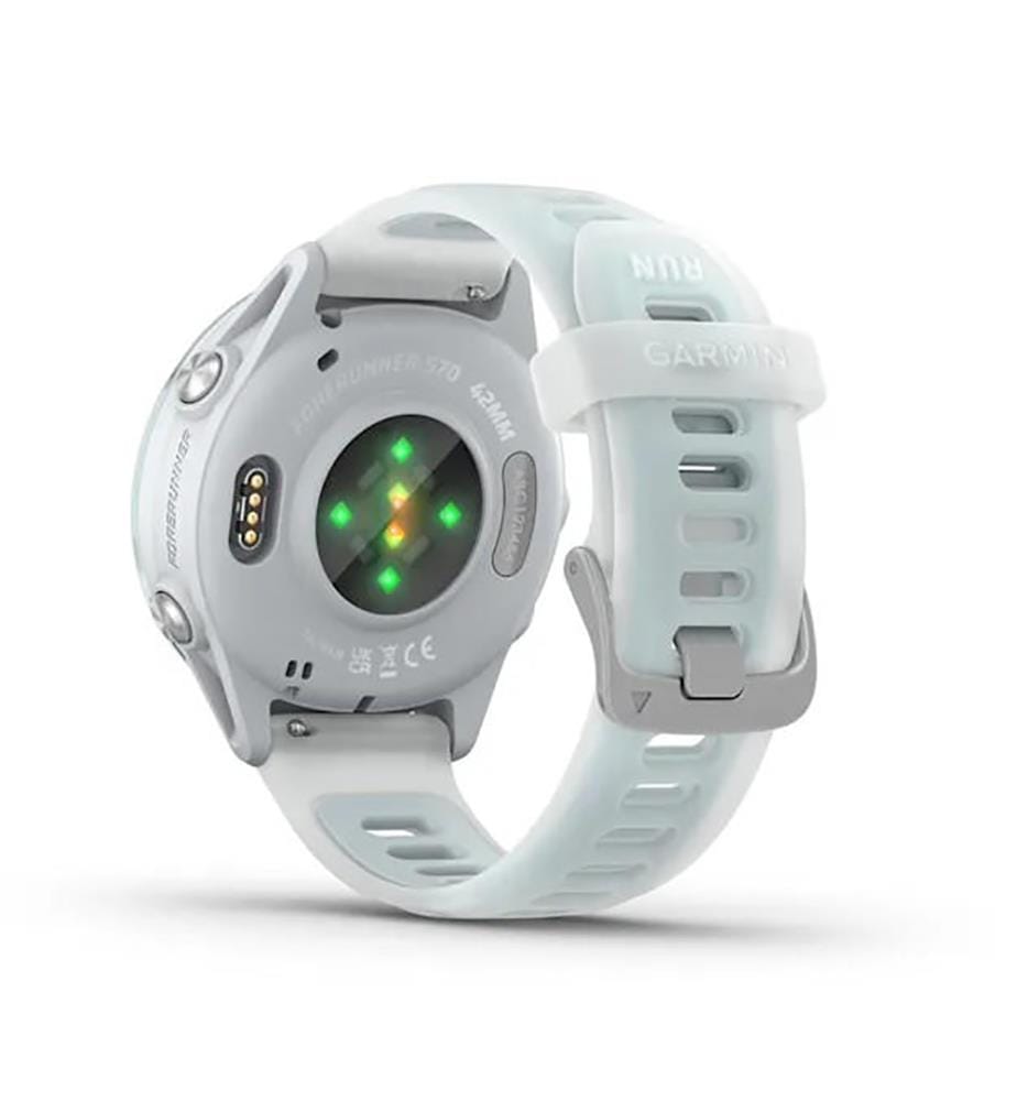 Montre GPS Forerunner 570 42 mm - Bleu Ciel avec Pierre Blanche