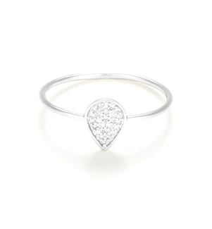 Bague Goutte Tendresse - Or Blanc