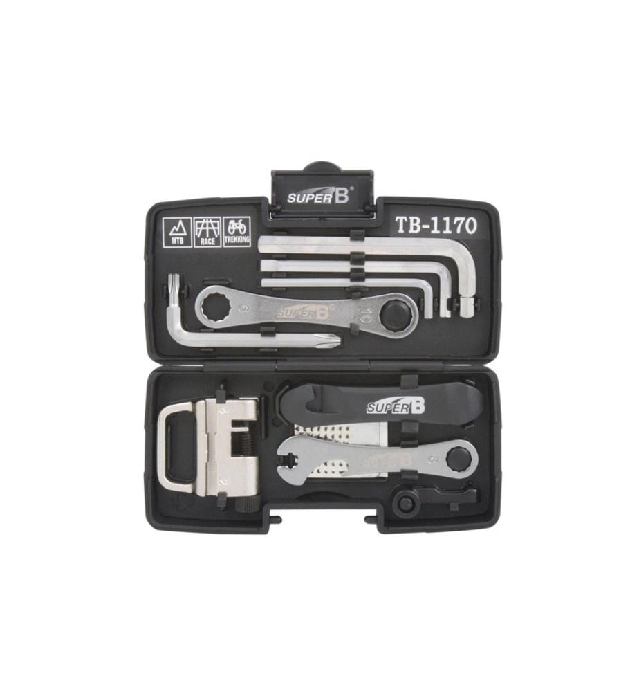Super B - Outil polyvalent TB-1170 Coffret à outils pour vélo 24 en 1