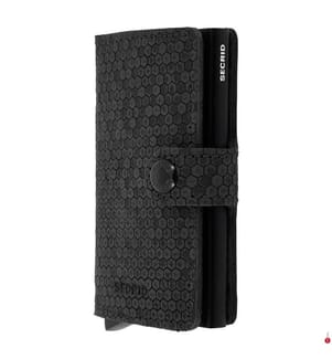 Kartenetui „Miniwallet“ – Schwarzes Sechseck","detected_source_language":"FR