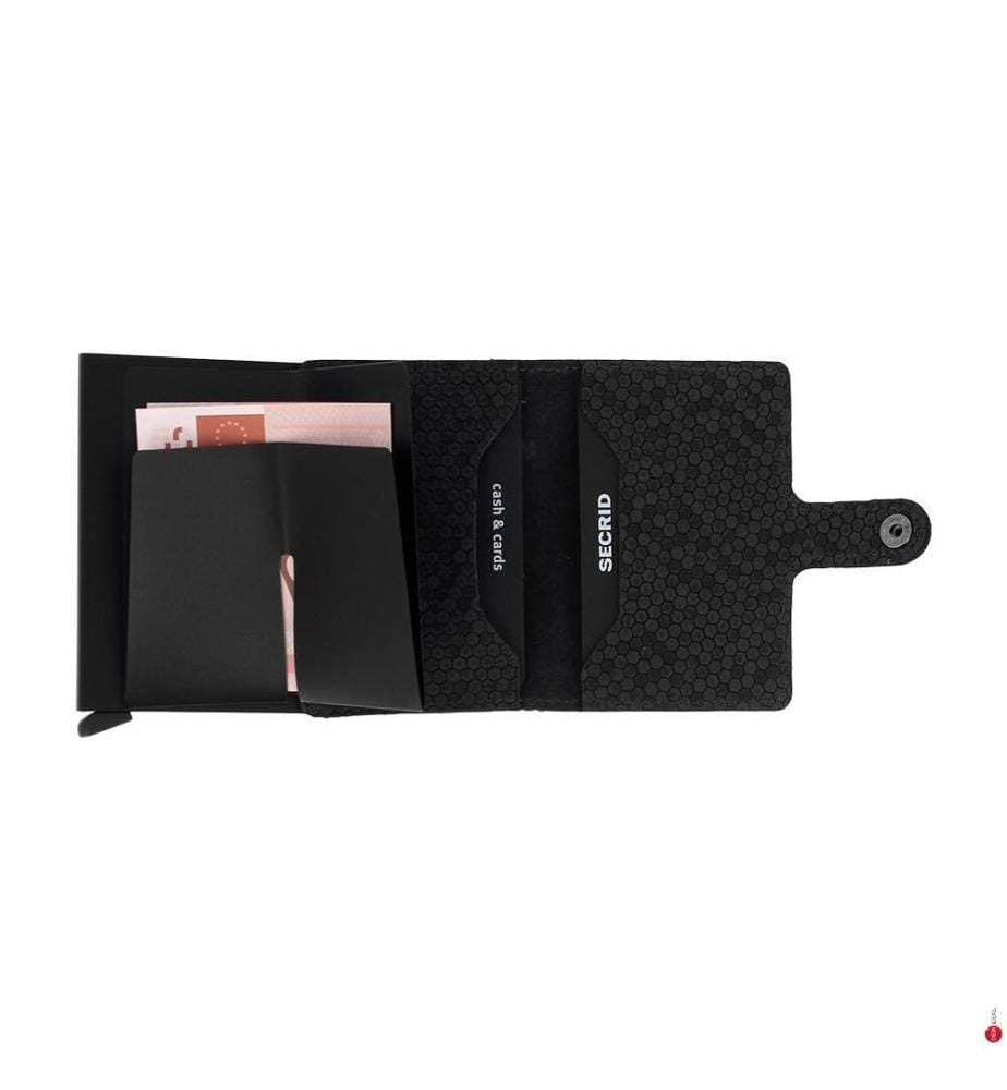 Kartenetui „Miniwallet“ – Schwarzes Sechseck","detected_source_language":"FR