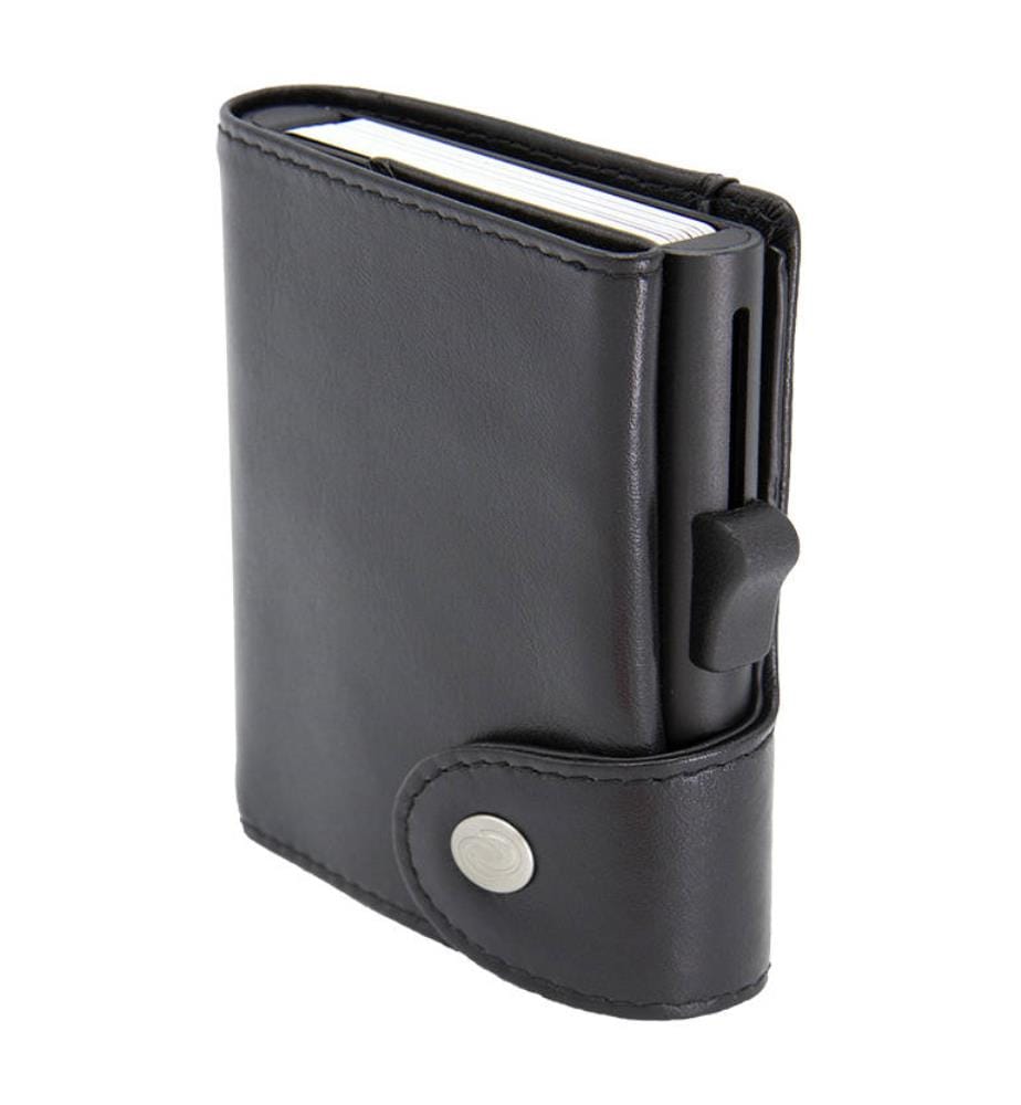 Porte-Cartes Avec Porte-Monnaie Xl Leather - Noir