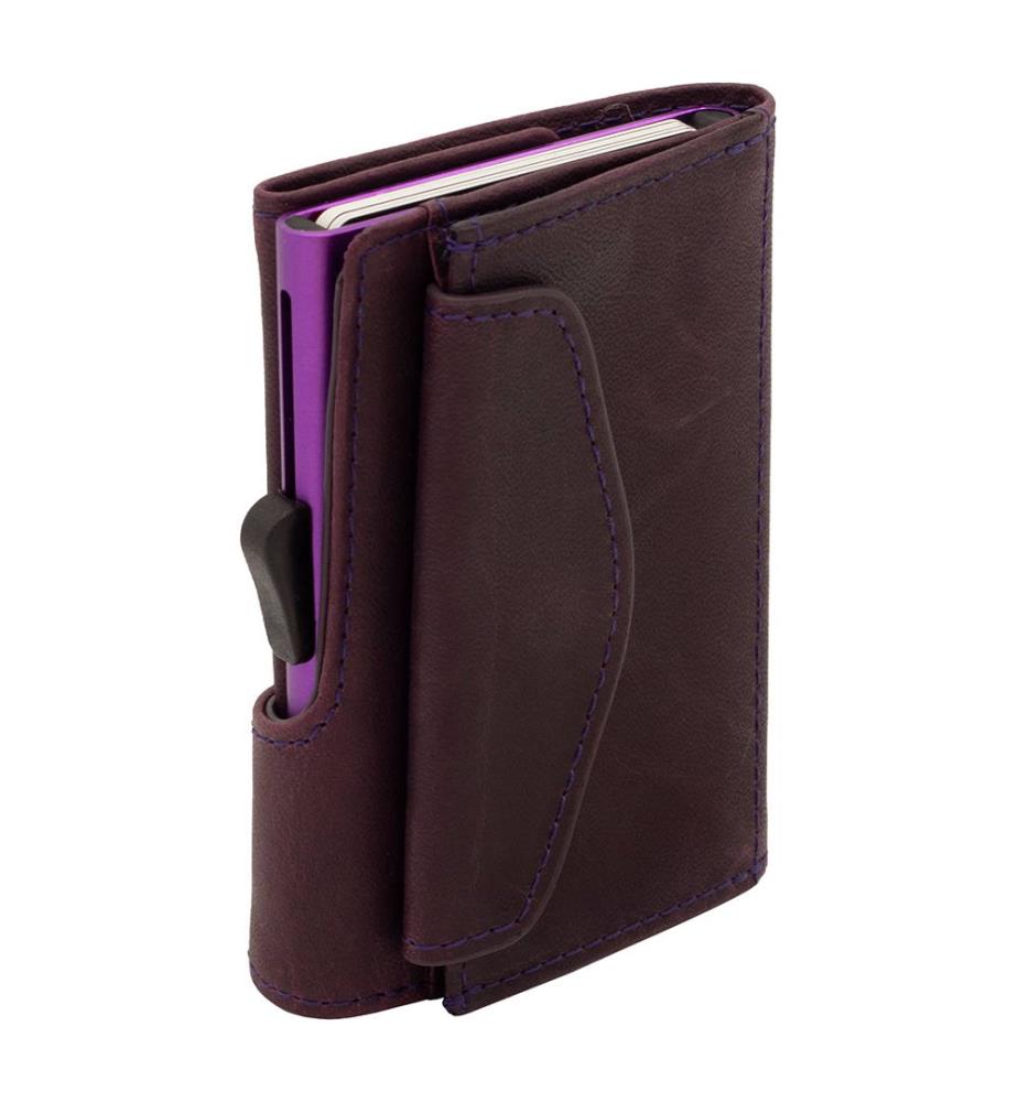 Porte-Cartes en Cuir - Violet