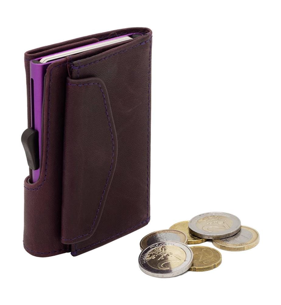 Porte-Cartes en Cuir - Violet