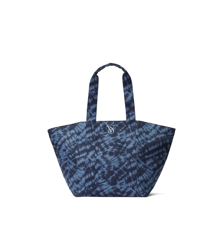 Wendbare Einkaufstasche aus Canvas - Blau
