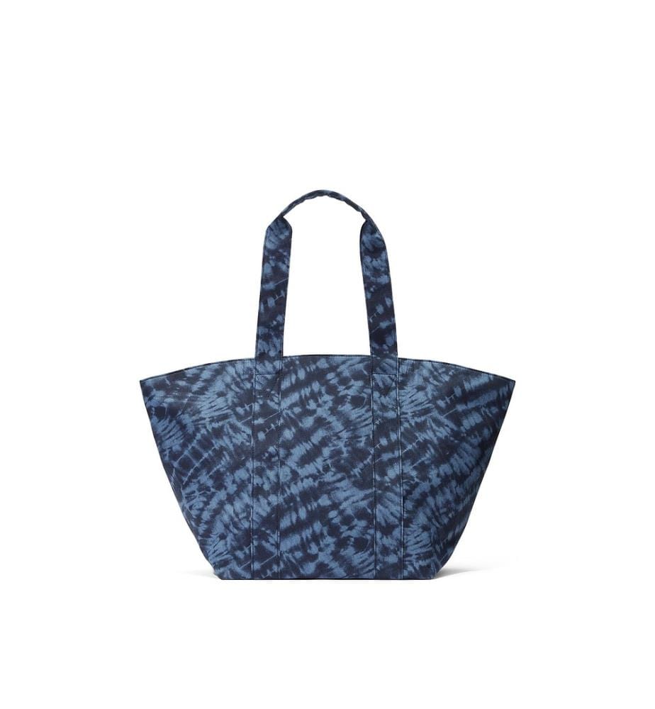 Wendbare Einkaufstasche aus Canvas - Blau