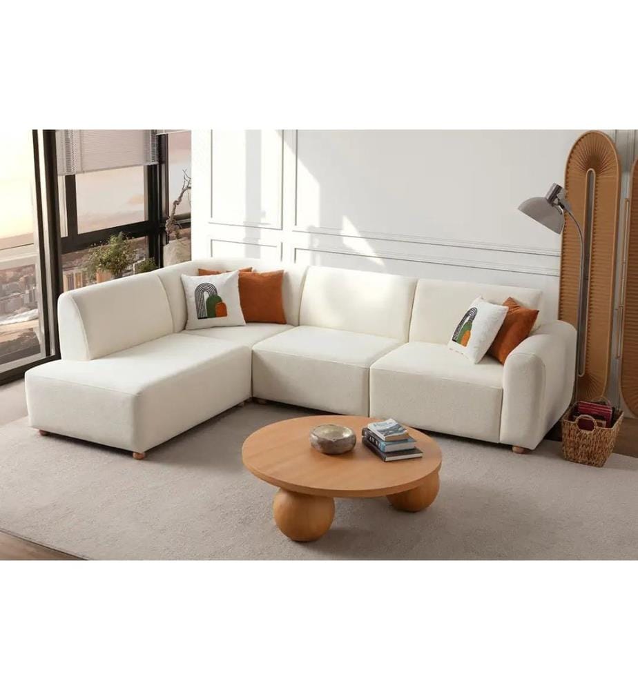 Ecksofa S-Loft Left - Weiss