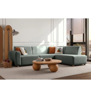 Ecksofa S-Loft Right - Grün