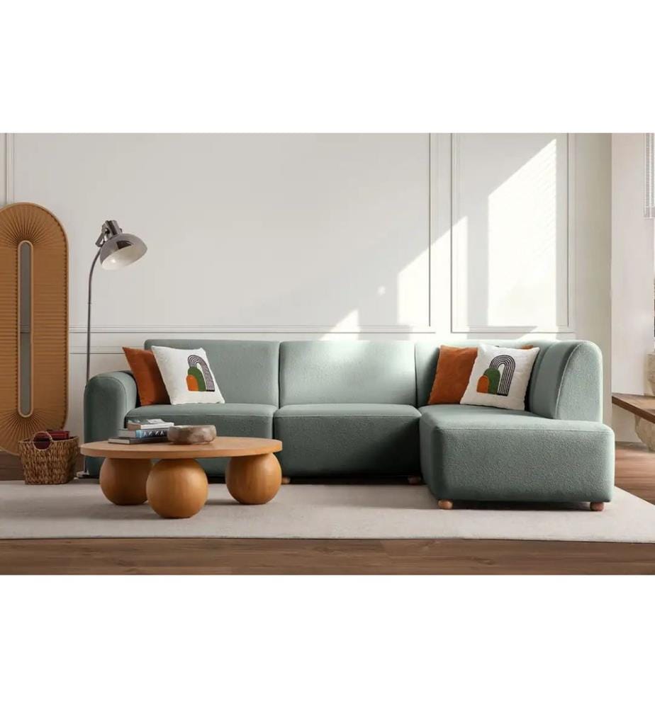 Ecksofa S-Loft Right - Grün