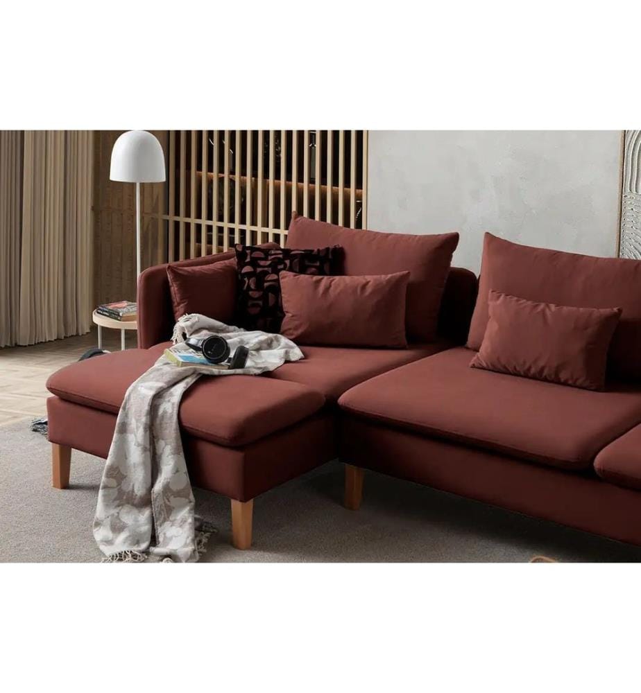 Flexy Relax Ecksofa - Ziegelrot