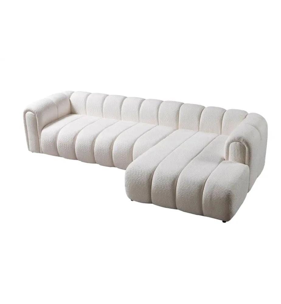 N-Line Right Ecksofa - Weiss