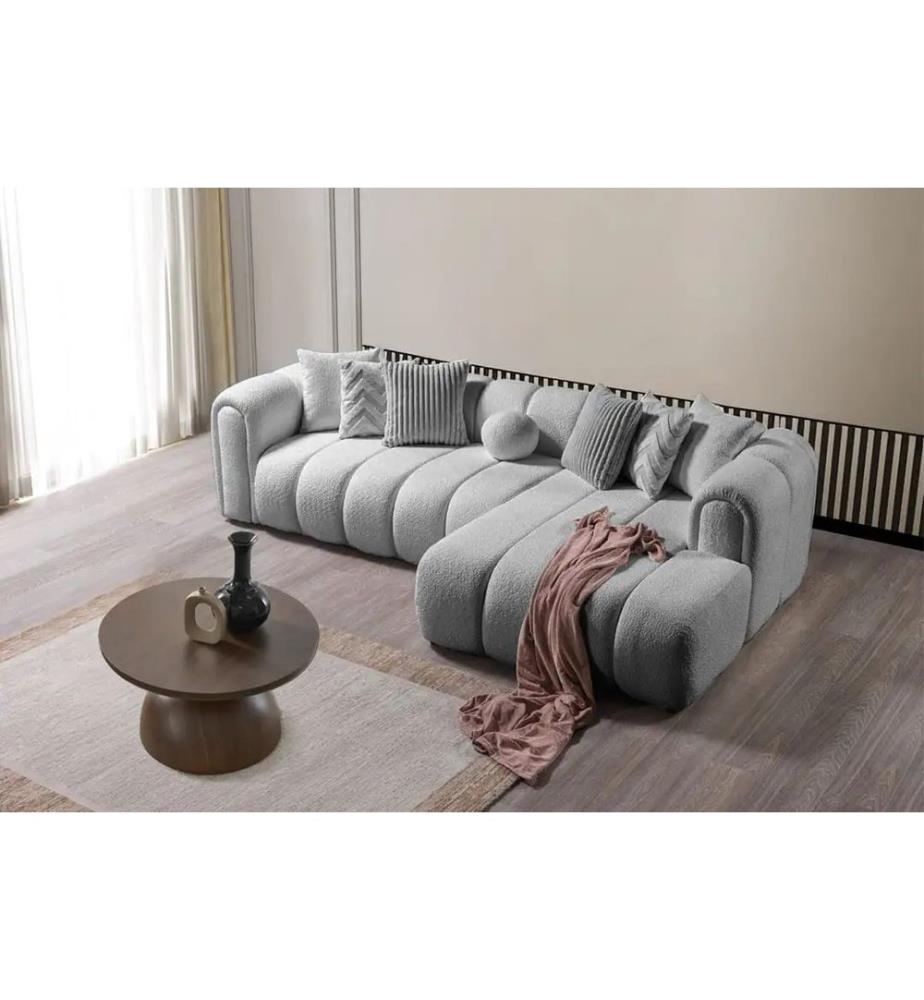 N-Line Right Ecksofa - Grau