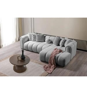 N-Line Right Ecksofa - Grau