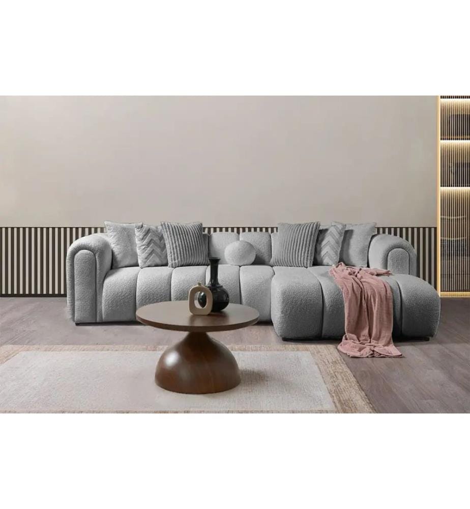 N-Line Right Ecksofa - Grau