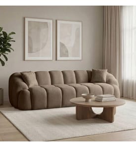 Octavio 4-Sitzer-Sofa - Braun
