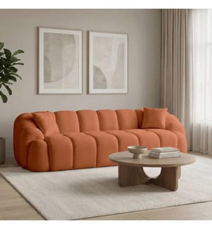 Octavio 4-Sitzer-Sofa - Ziegelrot