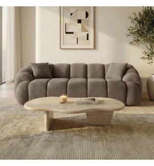 Octavio 3-Sitzer-Sofa - Braun