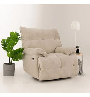 Soft Electric Lehnsessel - Creme