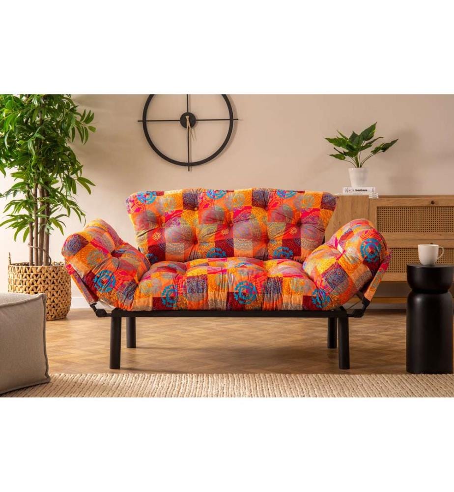 Nitta 2-Sitzer Schlafsofa - Mehrfarbig