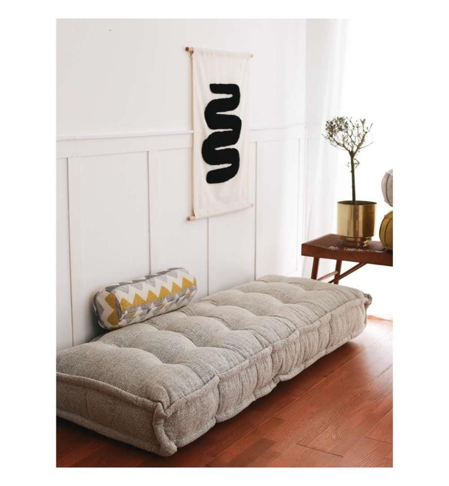 Boho-Kissen - Grau