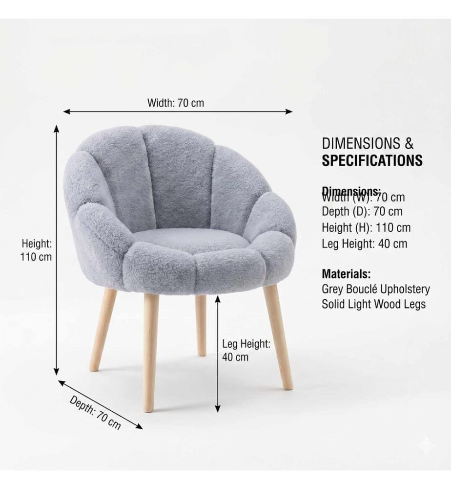 Chaise Wing Papatya - Gris