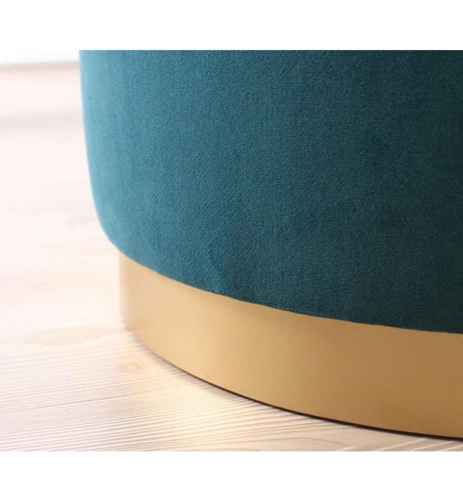 Pouf Dover - Vert Pétrole