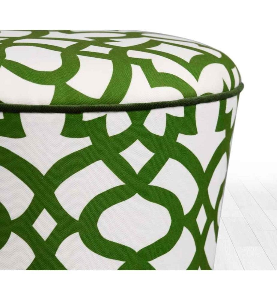 Pouf Moss - Vert et Blanc