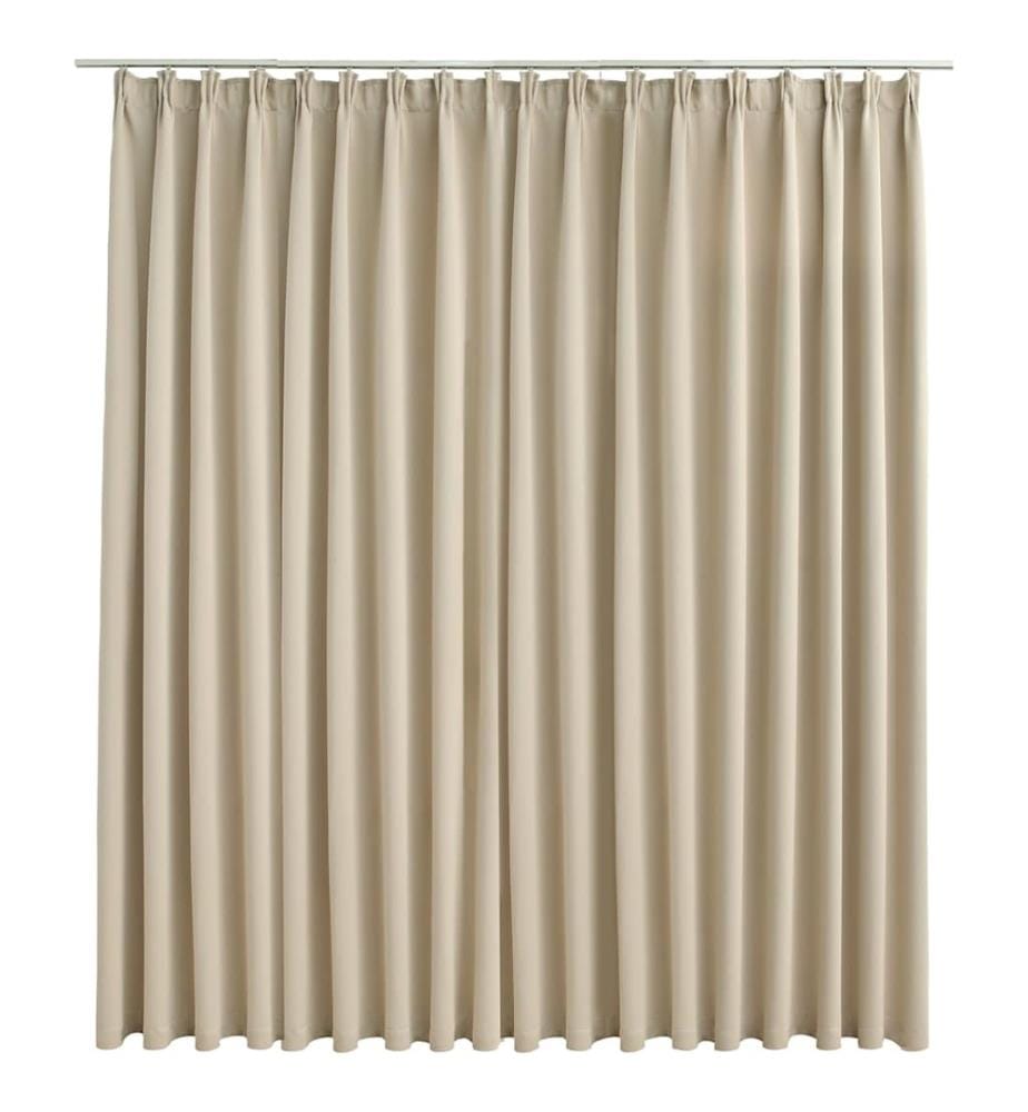 Verdunkelungsvorhang mit Haken Beige 290 x 245 cm